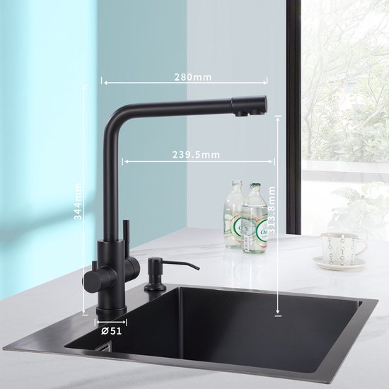 Alles-in-1 Kraan waterfilter + Gratis montage